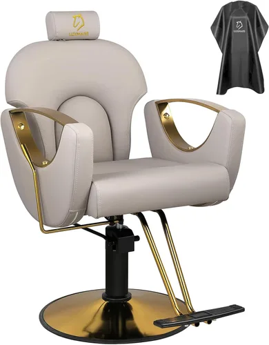 Miniatura 11 de Silla de peluquero reclinable silla de peluquería hidráulica sillas de peluquería giratoria de 360 grados silla de peinado silla de corte de salón