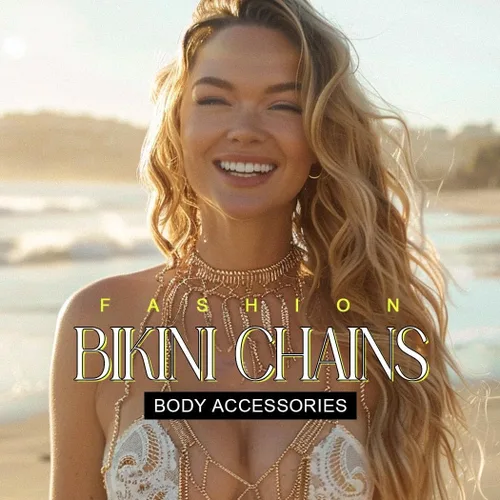Miniatura 6 de Asooll Brasier bohemio en capas, cadena de cuerpo de cristal brillante, cadena de pecho para playa, BIkini fiesta, club, joyería corporal
