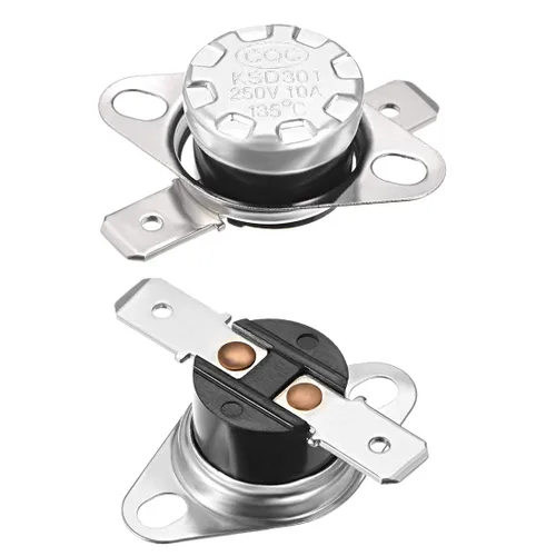 Miniatura 52 de uxcell KSD301 Termostato 32.0 °F/32 ° F 10 A Normalmente Cerrado N.C Ajuste Snap Disc Interruptor de temperatura para microondas, horno, cafeteras 2