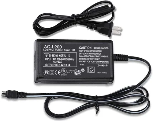 Miniatura 6 de Cargador adaptador de corriente alterna AC-L200 para videocámara Sony Handycam DCR-SX, DCR-SR, DCR-HC, DCR-PC, DCR-DVD, DCR-IP, HDR-CX, HDR-XR