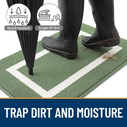 Miniatura 3 de OLANLY Alfombra para Puerta Interior, 59x20, Tapete de Entrada Antideslizante Absorbente Resistente a la Suciedad, Alfombras de Entrada