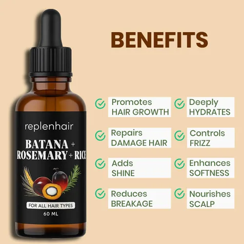 Miniatura 2 de Aceite de batana para el crecimiento del cabello con ricino de romero, 100% puro, orgánico, prensado en frío, sin refinar de Honduras por Dr. Sebi