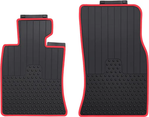 Miniatura 14 de Alfombrillas de Coche de Ajuste Personalizado para Mini Cooper Countryman 2010-2016 R60 y R61 Paceman de Goma Negra Roja Protección para Todo Clima