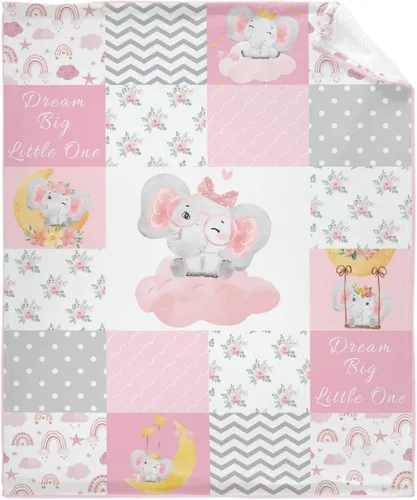 Miniatura 27 de Manta de elefante con globos, manta de franela súper suave y ligera para niños, adultos, adecuada para sofá, cama, campamento, viajes, todas