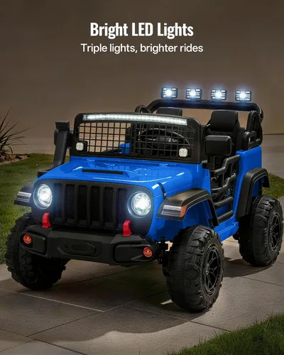 Miniatura 5 de Outfunny - Vehículo de paseo de 2 plazas, coche eléctrico de 24 V y 4 WD para niños de 4 a 8 años con control remoto, motores de 4x200W, capacidad