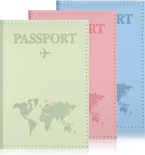 Funda para pasaporte, funda para pasaporte, funda para pasaporte, protector de pasaporte, artículos esenciales para mujeres y hombres, accesorios