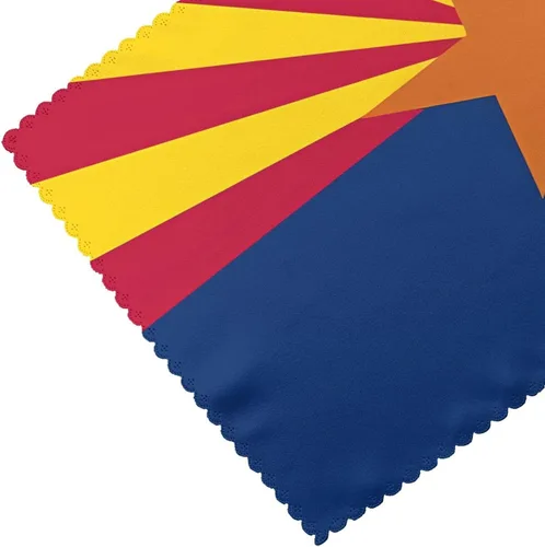 Miniatura 5 de Rectangular Placemats Set of 4, Heat Resistant Arizona Flag Printed Kitchen Dining Table Mats