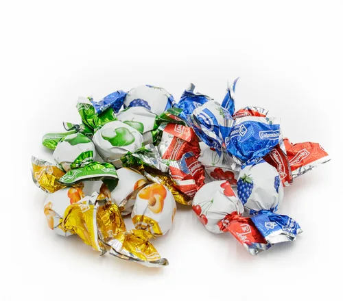 Miniatura 5 de Mini caramelo duro relleno de fruta, 1 libra, bolsa a granel, centro líquido y carcasa dura, envueltos individualmente (270 piezas)