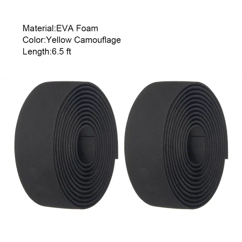 Miniatura 3 de Cinta de manillar de bicicleta EVA Foam Road Bicycle Handlebar Tape Ciclismo Handle Wraps Negro para bicicleta de carretera 2 rollos