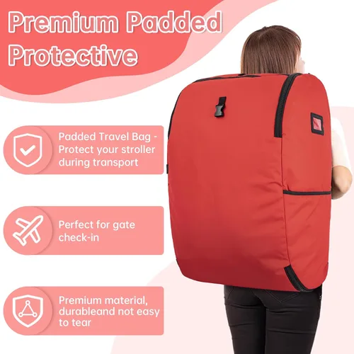 Miniatura 4 de Bolsa de viaje acolchada para asiento de automóvil compatible con Doona, bolsa de viaje para asiento de automóvil infantil, bolsa de viaje plegable