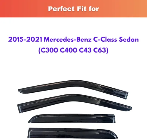 Miniatura 92 de KPY Visor de ventana compatible con Kia Soul 2009-2013, Protector contra lluvia de 4 unidades, deflectores de ventilación de ventana lateral