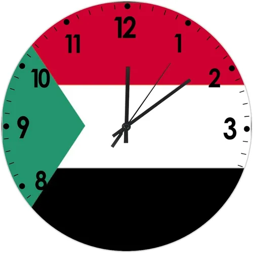 Miniatura 380 de Cheyan Reloj de pared con bandera de Canadá de 12 pulgadas, silencioso, sin tictac, de PVC, funciona con pilas, reloj redondo decorativo, regalo