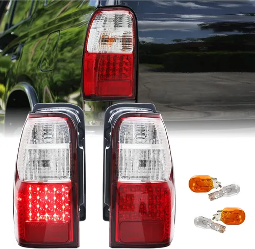 Miniatura 15 de USR DEPO 96-02 Luces traseras para 4Runner - Rojo/Transparente Plug and Play TODOS LOS LED INCLUIDOS Juego de lámparas traseras