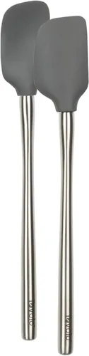 Miniatura 51 de Tovolo Flex-Core - Espátula con mango de acero inoxidable, cabeza de silicona resistente al calor y libre de BPA, segura para sartenes de hierro