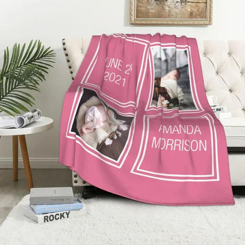 Miniatura 18 de JCETUNO Regalos personalizados de San Valentín para él y ella, mantas personalizadas con foto, mantas de fotos personalizadas, mantas de fotos