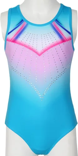 Miniatura 112 de MODAFANS Leotardos de gimnasia para niñas brillantes para bailar ballet, pantalones cortos con espalda cruzada