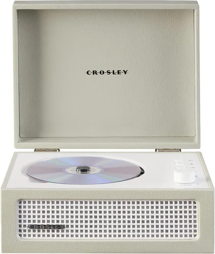 Miniatura 18 de Crosley CR3517A-AM Voyager - Reproductor de CD portátil retro con altavoces estéreo Bluetooth y radio FM, Amythest