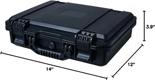 Miniatura 5 de Maleta rígida impermeable de 14 pulgadas con inserto de espuma personalizable DIY (Interior de 13 x 9.8 x 3.3 pulgadas)