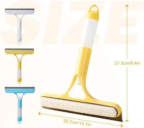 Miniatura 6 de 3 en 1 Rasqueta de Limpieza de Ventanas, Nueva Escobilla de Ventana 2025 con Spray para Vidrio de Ducha, Herramienta Limpiadora de Ventanas Azul
