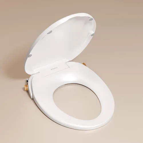 Miniatura 12 de TUSHY Wave Asiento de inodoro de bidé no eléctrico Diseño alargado elegante, liberación rápida para fácil limpieza Lavado frontal y trasero