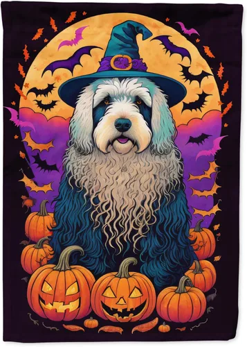Miniatura 58 de Caroline's Treasures DAC1466GF - Bandera decorativa para jardín de Halloween de Affenpinscher Witchy para jardín, decoración para patio exterior