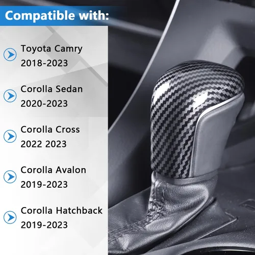 Miniatura 3 de Funda para pomo de cambio, adecuada para Toyota 2024 2025 Camry 2018-2023, para Toyota Avalon, para Corolla Sedán/Cross/Corolla Hatchback, accesorio