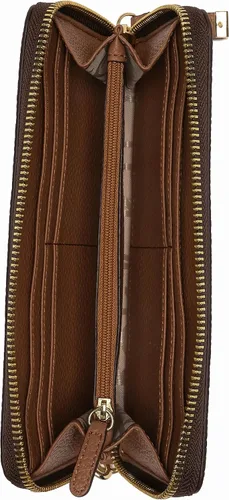 Miniatura 3 de Calvin Klein Bolso de mano con cartera con cremallera alrededor de la firma, Marrón Multicolor