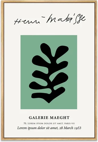 Miniatura 17 de Zzuyi Henri Matisse - Arte de pared, decoración de arte abstracto, decoración de habitación pastel danés, arte de pared bohemio, 12 x 16 pulgadas