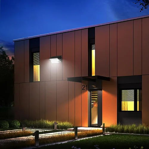 Miniatura 8 de Paquete de pared LED de 120 W con fotocélula del anochecer al amanecer, luz diurna de 5000 K, 15600 LM, repuesto para bombilla HPS MH de 500-600 W