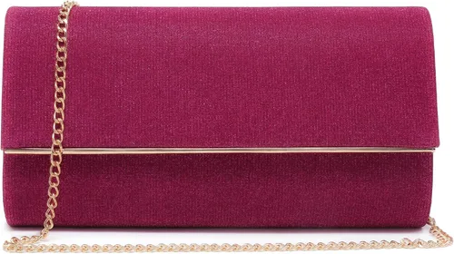 Miniatura 10 de Dasein Bolso de noche para mujer, bolso de mano con purpurina para boda, bolso de novia brillante para cóctel, fiesta, baile de graduación