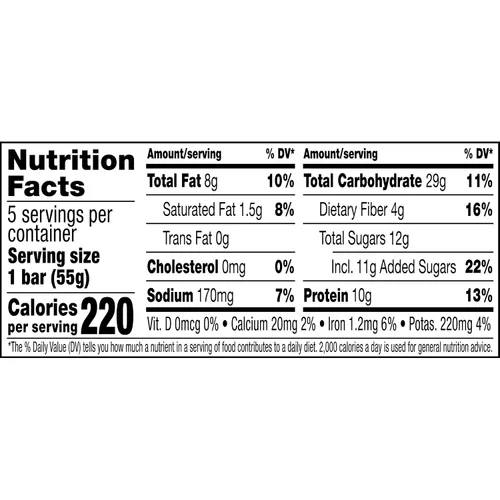 Miniatura 8 de Barras de proteína RXBAR con mantequilla de nuez y avena, snacks de proteínas, mantequilla de maní con miel y canela (6 cajas, 30 barras)