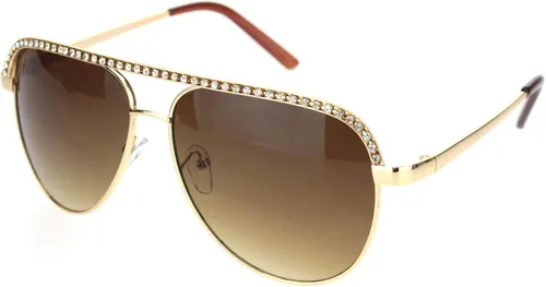 Miniatura 2 de Gafas de sol de piloto recortadas con diamantes de imitación