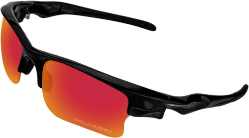 Miniatura 2 de 2.0mm Thick Polarized Lens Replacement for Oakley Fast Jacket XL OO9156 Sunglasses - Fire Red Polarized Lenses Mirror Coating
