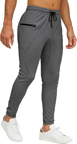 Miniatura 6 de MAIKANONG Pantalones deportivos ajustados para hombre, pantalones de entrenamiento para gimnasio, correr, atletismo, casual