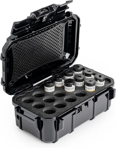 Miniatura 15 de Evergreen Estuche de almacenamiento de película de 4.724 in Capacidad para 18 rollos de película de formato medio Conserva y protege tu película