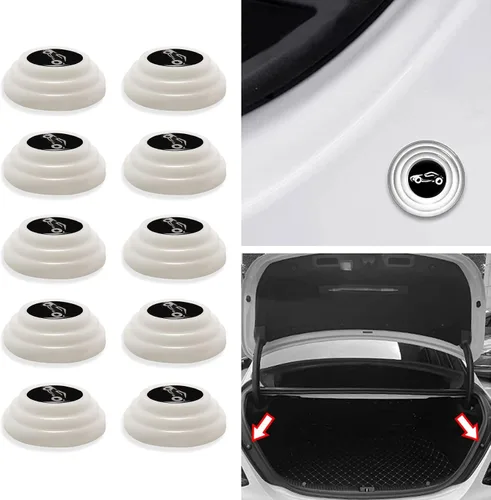 deemars 10 piezas de amortiguador de la puerta del coche, junta de decoración de la junta de absorción de golpes, junta anticolisión, accesorios de