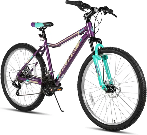 Miniatura 10 de HILAND 20 Inch 26 Inch Mountain Bike for Women Girl, Lock-Out Suspension Fork, Aluminum Frame, Adult Ladies Mens MTB Bicycle
