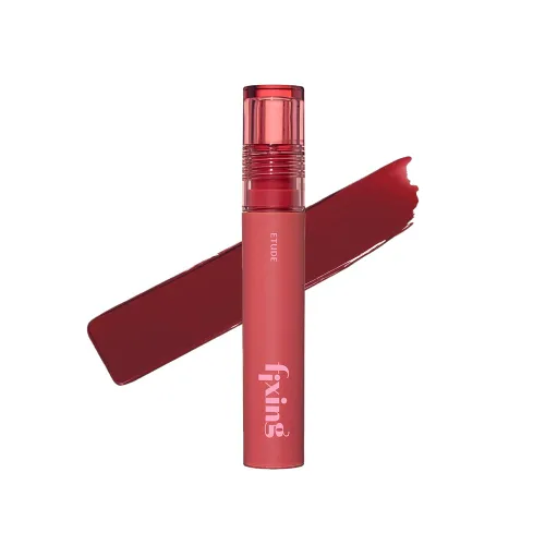 Miniatura 38 de Labial líquido pigmentado Etude, color #01 rosa análogo (4g), de larga duración, resistente al agua, con un ligero acabado mate, cobertura total
