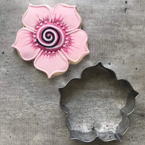 Miniatura 3 de LILIAO Spring Kapok Flower - Cortador de galletas (3,5 x 3,5 pulgadas), acero inoxidable
