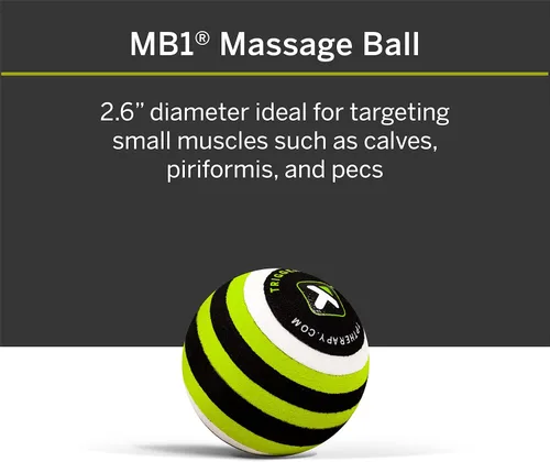 Miniatura 3 de TriggerPoint Grid - Rodillo de espuma original negro de 13 pulgadas + bola de masaje MB1 para masaje muscular corporal saludable