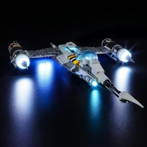 Miniatura 2 de YEABRICKS Kit de luz LED para Lego - Modelo de bloques de construcción N-1 Starfighter de Star Wars The Mandalorian, juego de luces LED compatible
