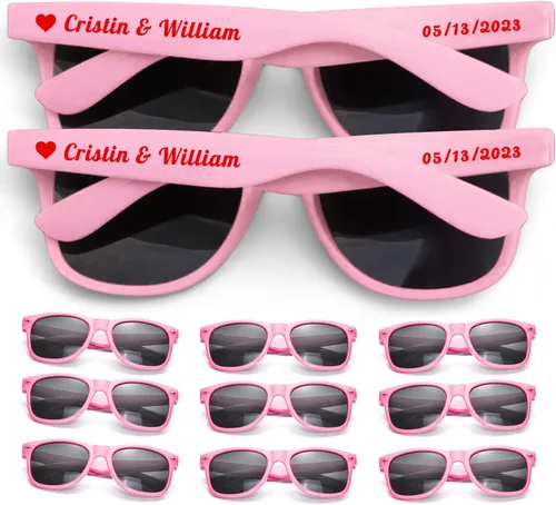 Miniatura 15 de Gafas de sol personalizadas para recuerdos de fiesta de boda, gafas de sol personalizadas a granel para hombres, padrinos de boda, adultos y mujeres