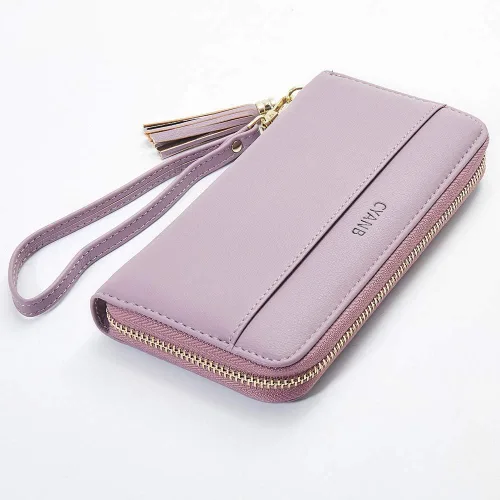 Miniatura 2 de Cyanb, carteras para mujeres, doblada, para muñeca, damas bolso largo con correa.