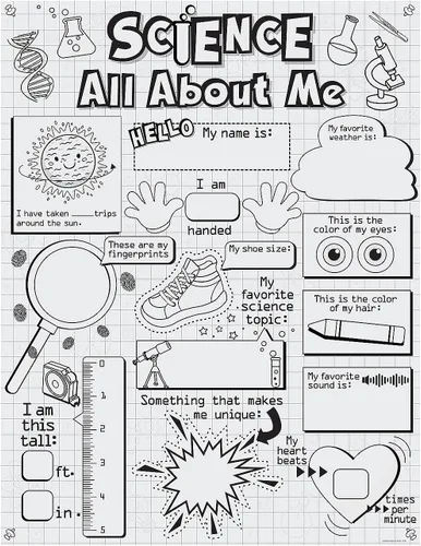 Miniatura 2 de Pósters de color Your Own Science All About Me, 30 piezas