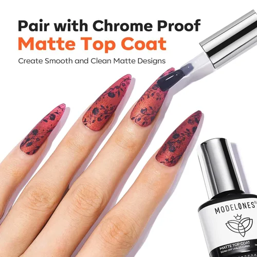 Miniatura 2 de modelones Juego de Base y Capa Superior para Esmalte de Uñas en Gel, 3 Piezas Base de Goma y Capa Superior de Gel Transparente Brillante y Mate a