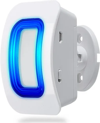 Miniatura 12 de Fosmon WaveLink - Timbre de puerta inalámbrico con rango de 500 pies, 58 melodías, 5 niveles de volumen e indicadores LED para hogar