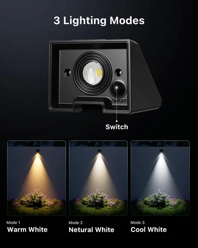 Miniatura 2 de Paquete de 16 luces solares para valla de montaje en pared para exteriores, decorativas, impermeables, para terraza, escaleras exteriores, jaula