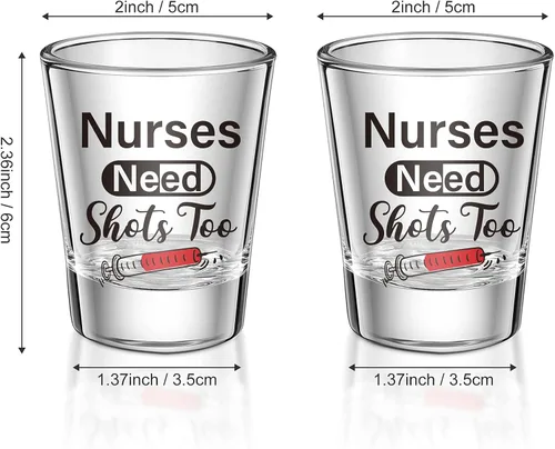 Miniatura 3 de Patelai Nurse Need Shots Too, divertido regalo de cristal para mujeres y hombres, mamá, hermana o amigo, regalo para enfermería, graduación