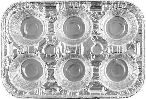Miniatura 6 de PLASTICPRO Moldes de papel de aluminio para muffins reutilizables y desechables, molde de papel de aluminio para muffins y tartas