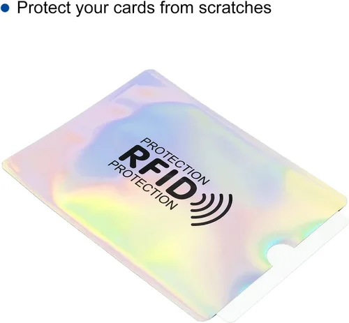 Miniatura 3 de PATIKIL Fundas de pasaporte con bloqueo RFID con patrón, paquete de 20 protectores de identidad antirrobo para billetera NFC, viajes, láser